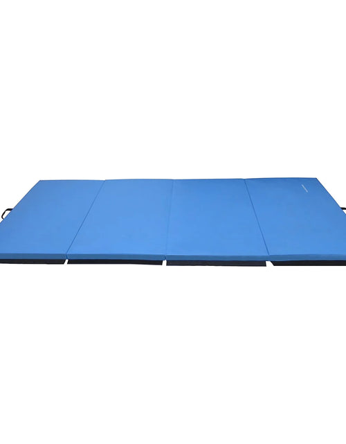 Load image into Gallery viewer, 10Ft X 4Ft X 2In 4-Panel All-Purpose Folding Gymnastics Mat, Blue
