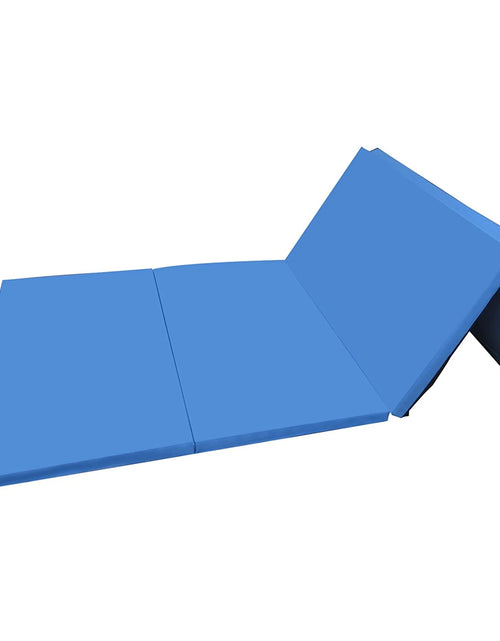 Load image into Gallery viewer, 10Ft X 4Ft X 2In 4-Panel All-Purpose Folding Gymnastics Mat, Blue
