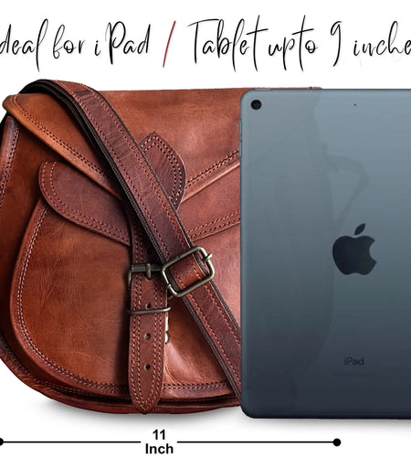 Women Leather Handbag 11" Fashion Crossbody Sling Bag Ladies Purse Travel Tote Satchel Hobo Shoulder Messenger Bag Vintage Gift by