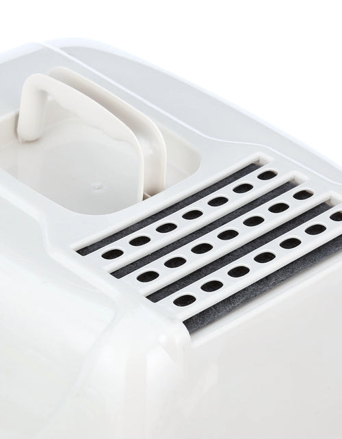 Load image into Gallery viewer, Pets Odor Control Large Enclosed Cat Litter Box, Hooded, Pearl, CP6
