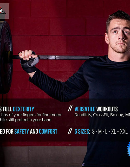 Load image into Gallery viewer, Weight Lifting Gloves Gym Training Bodybuilding Fitness Glove Workout Men &amp; Women Grey S
