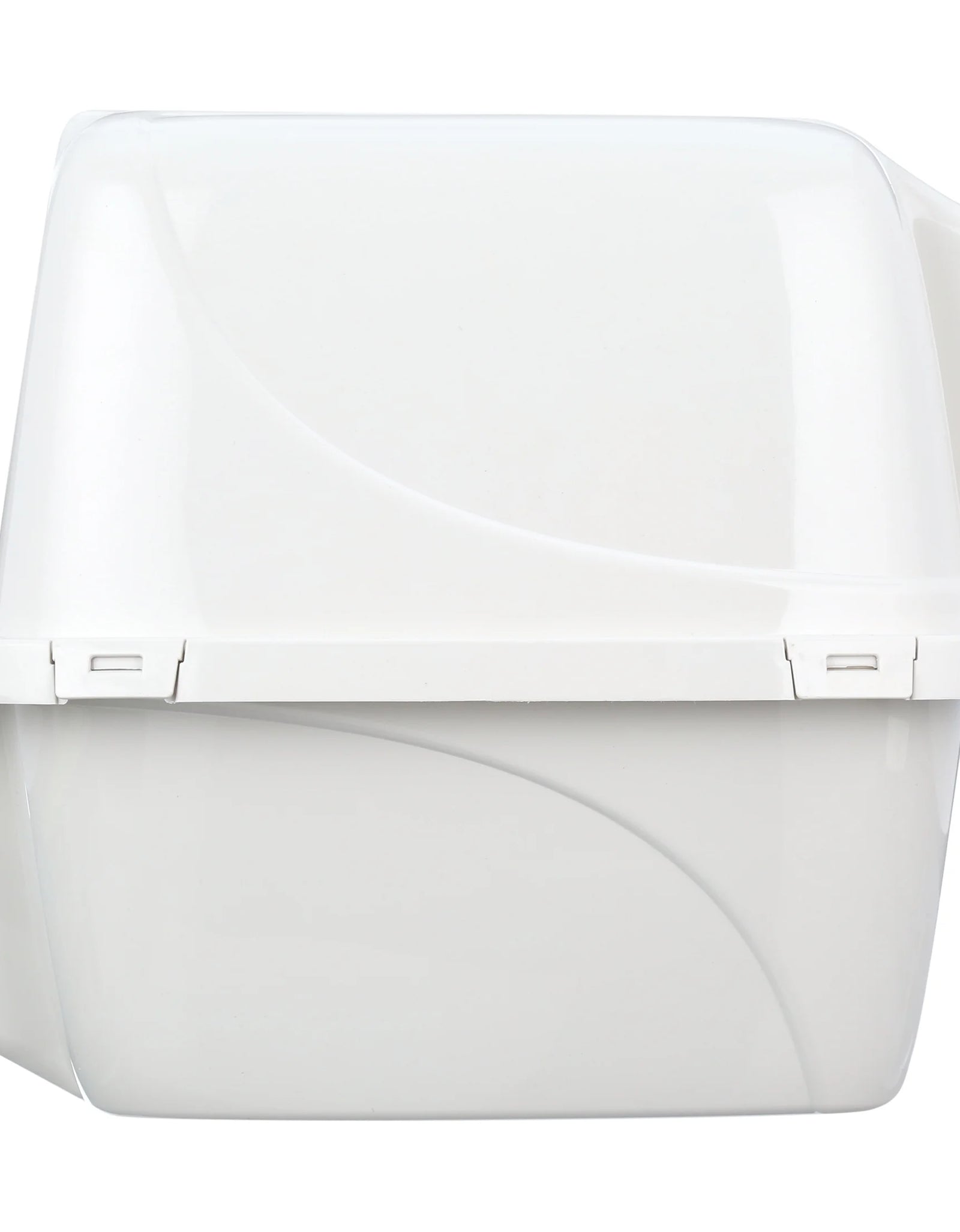 Pets Odor Control Large Enclosed Cat Litter Box, Hooded, Pearl, CP6