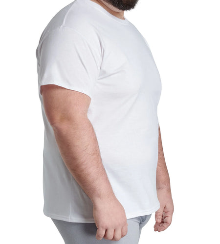 Men'S Crew Neck T-Shirt Undershirts, White Multipacks, Also Available in Big & Tall