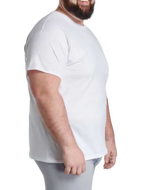 Load image into Gallery viewer, Men'S Crew Neck T-Shirt Undershirts, White Multipacks, Also Available in Big &amp; Tall
