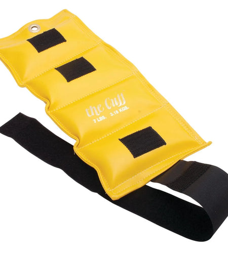 Original Adjustable Ankle and Wrist Weight for Yoga, Dance, Running, Cardio, Aerobics, Toning, and Physical Therapy. 7 Lb - Lemon