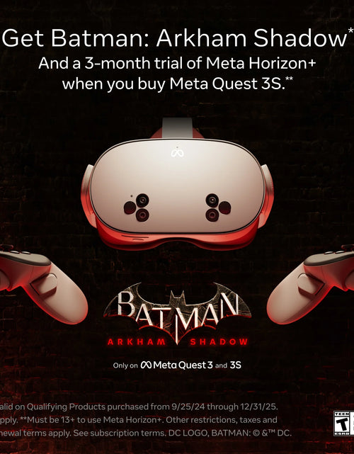 Load image into Gallery viewer, Quest 3S 128 GB - Get Batman: Arkham Shadow and 3-Month Trial of  Horizon+ Included - All-In-One Headset
