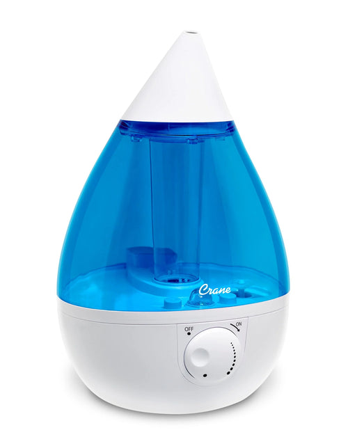 Load image into Gallery viewer, Crane USA Cool Mist Humidifier for Bedroom, Baby Nursery, Kids Room or Office, 1 Gallon Tank, Blue
