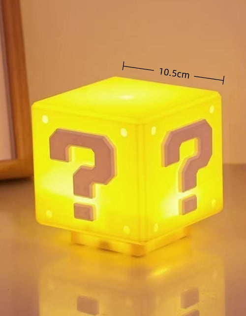 Load image into Gallery viewer, LED Question Mark Brick Night Light with Music USB Charging Desk Lamp Light Birthday X-Mas Gifts
