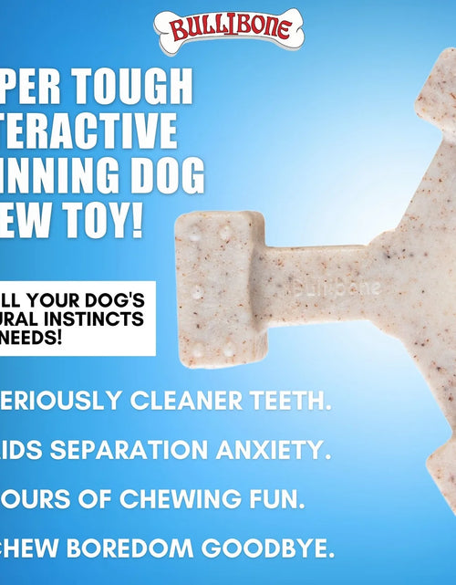 Load image into Gallery viewer, Spin-A-Bone Dog Chew Toy with Bacon Flavor for Dental Health
