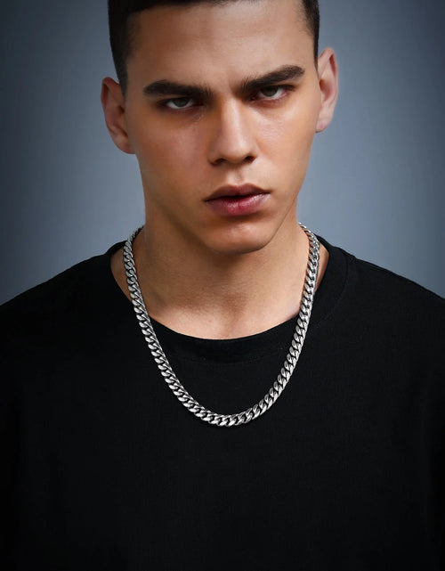 Load image into Gallery viewer, Hip Hop Men Necklaces Curb Cuban Chains 20Inch 10Mm Stainless Steel Chains Gift for Mens
