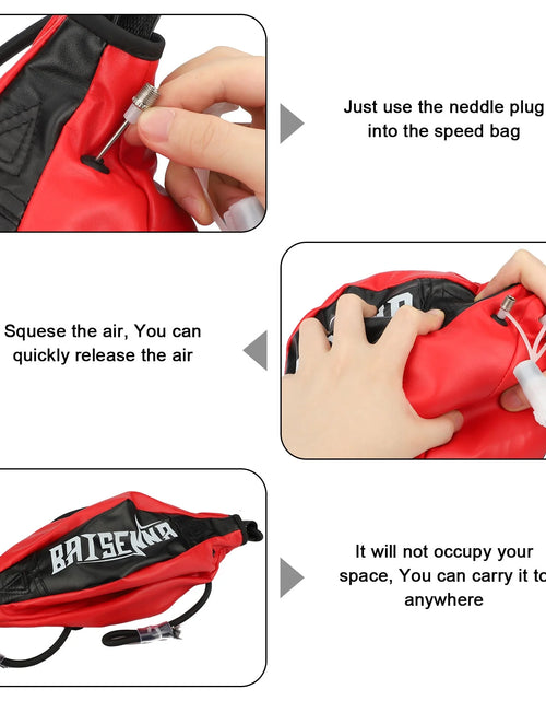 Load image into Gallery viewer, Double End Ball,  Boxing Speed Dodge Training Ball Leather Punch Bag Hanging Speed Ball for Gym Boxing Speed Training, Includes Cord, Stress Relief Exercise Equipment, Adult Teenagerss
