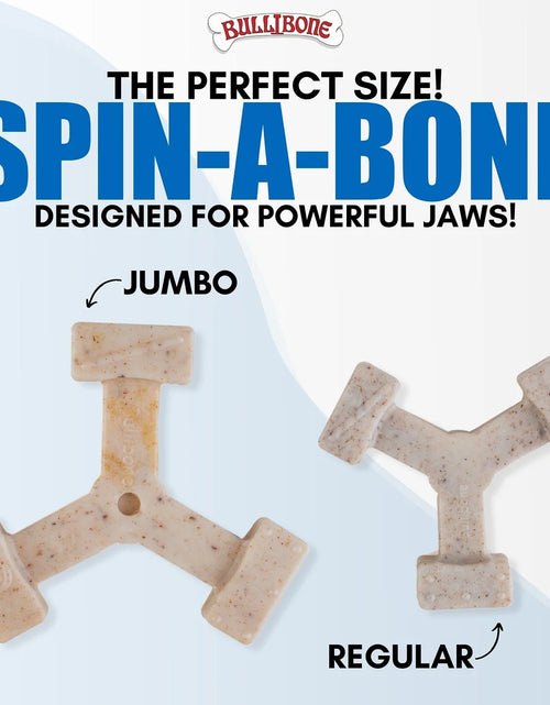 Load image into Gallery viewer, Spin-A-Bone Dog Chew Toy with Bacon Flavor for Dental Health
