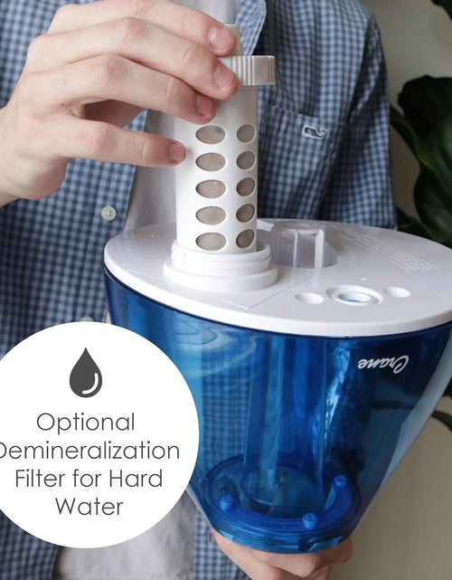 Load image into Gallery viewer, Crane USA Cool Mist Humidifier for Bedroom, Baby Nursery, Kids Room or Office, 1 Gallon Tank, Blue
