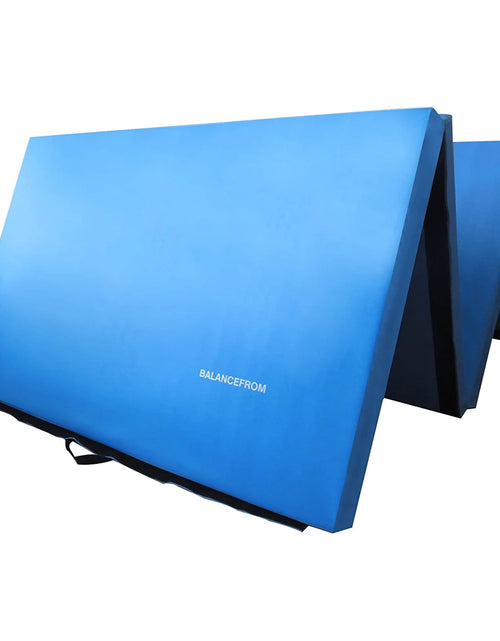 Load image into Gallery viewer, 10Ft X 4Ft X 2In 4-Panel All-Purpose Folding Gymnastics Mat, Blue
