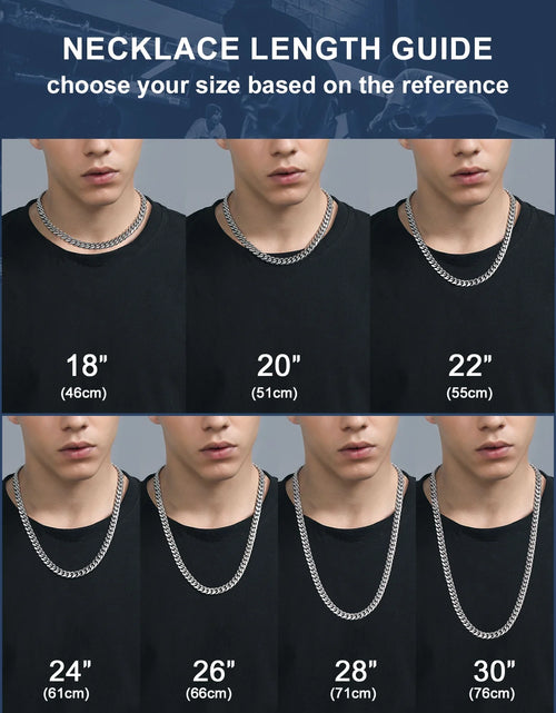 Load image into Gallery viewer, Hip Hop Men Necklaces Curb Cuban Chains 20Inch 10Mm Stainless Steel Chains Gift for Mens
