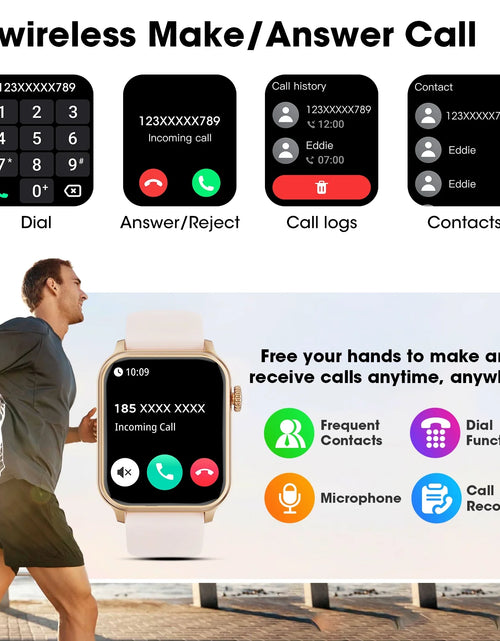 Load image into Gallery viewer, 46Mm Extra Large Battery Smartwatch, (Answer Make Calls/Standby Time 60 Days/120+ Sport Mode)Fits for Android and Iphone Devices,Perfect Gift (Pink)
