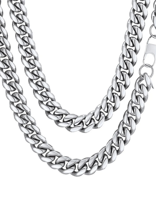 Load image into Gallery viewer, Hip Hop Men Necklaces Curb Cuban Chains 20Inch 10Mm Stainless Steel Chains Gift for Mens
